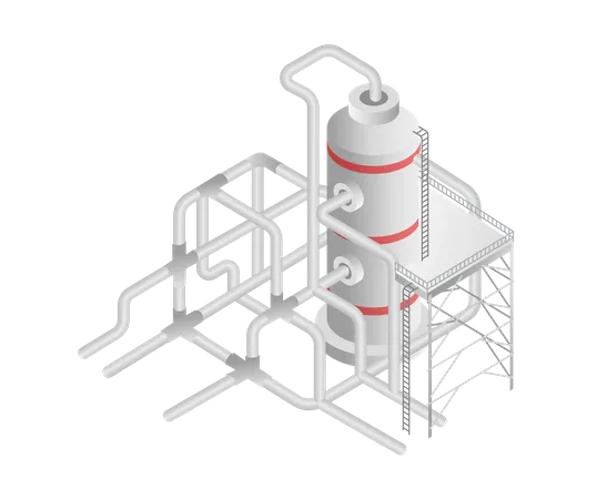 Biogas industry  Illustration