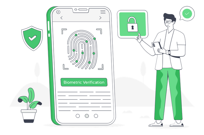 Biometric Verification  일러스트레이션