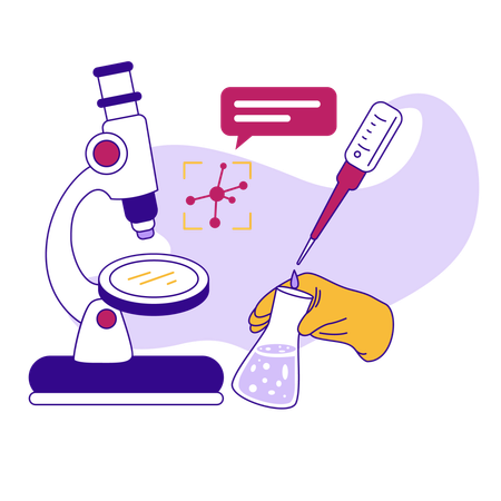 Biotechnologische Forschung  Illustration