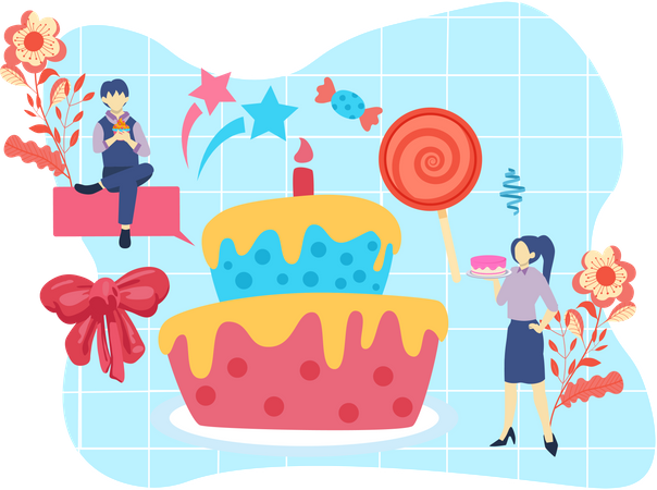 Birthday Surprise  Illustration