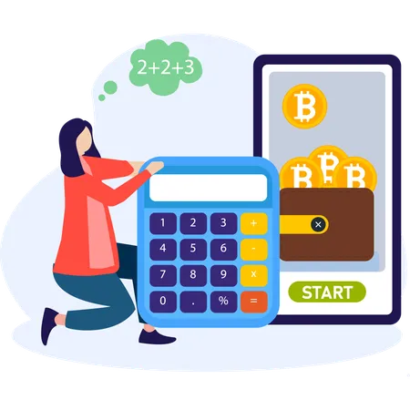 Bitcoin Calculator  Illustration