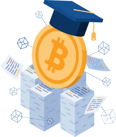 Bitcoin Education  Illustration