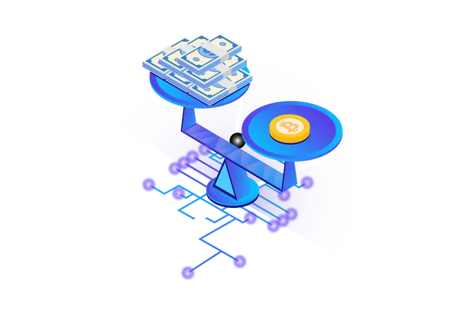 Bitcoin Exchange Rate  Illustration