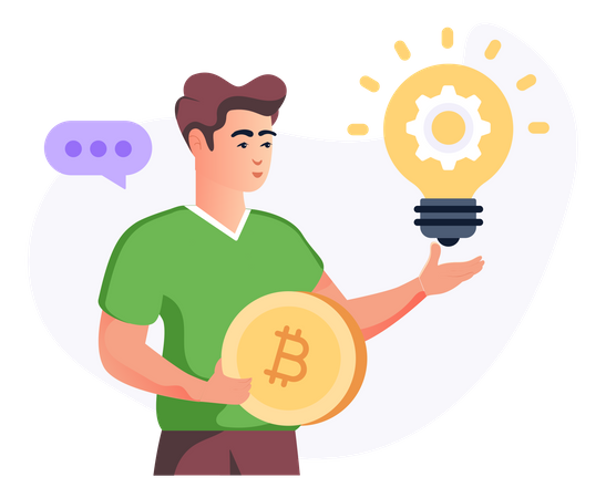 Bitcoin Idea  Illustration