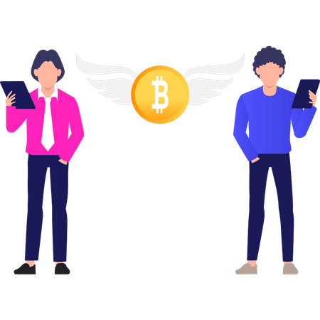 Investisseur Bitcoin  Illustration