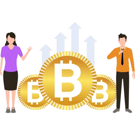 Investisseurs Bitcoin  Illustration