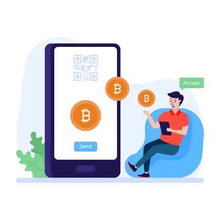 Bitcoin lightning network for payments  Illustration