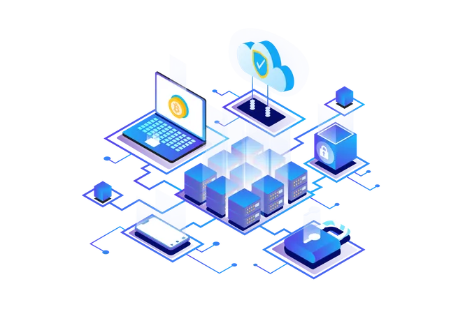 Bitcoin Mining  Illustration