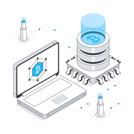 Bitcoin Technology  イラスト