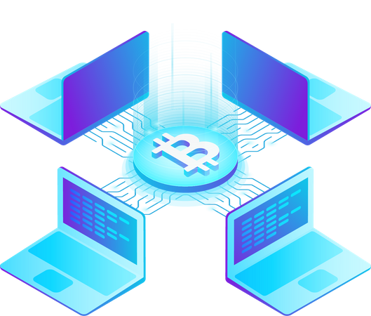 Bitcoin Trading platform  Illustration