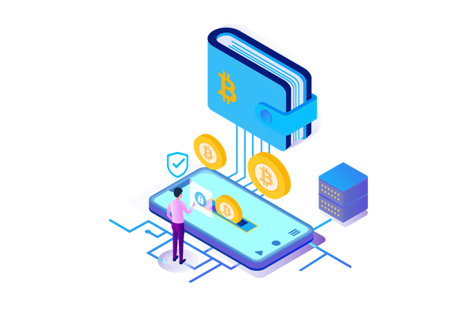 Bitcoin Wallet  Illustration