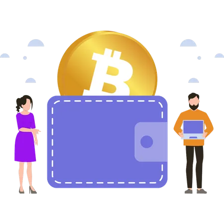 Bitcoin wallet  Illustration