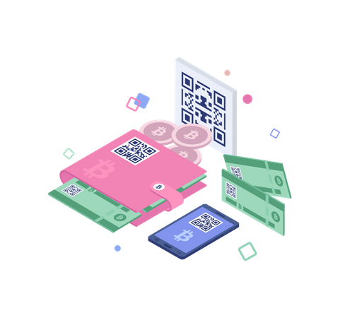 Bitcoin wallet  Illustration