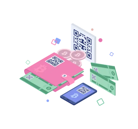 Bitcoin wallet  Illustration