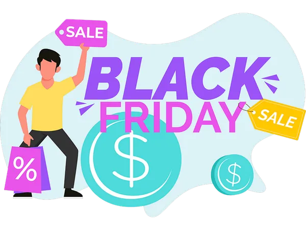 Black Friday Sale  Illustration