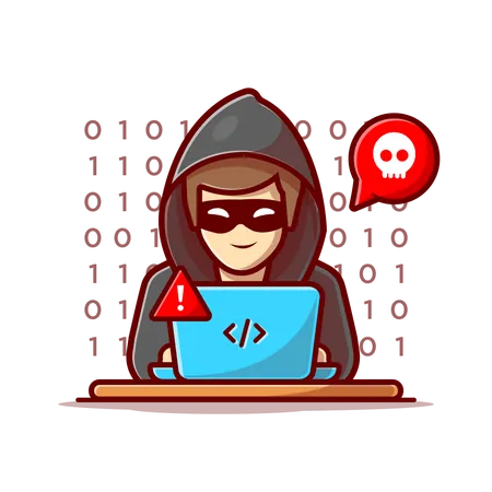 Black-Hat-Hacker  Illustration