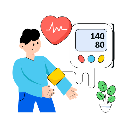 Blood Pressure Screening  イラスト