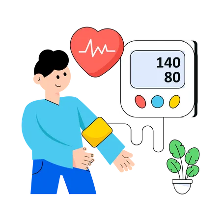 Blood Pressure Screening  イラスト