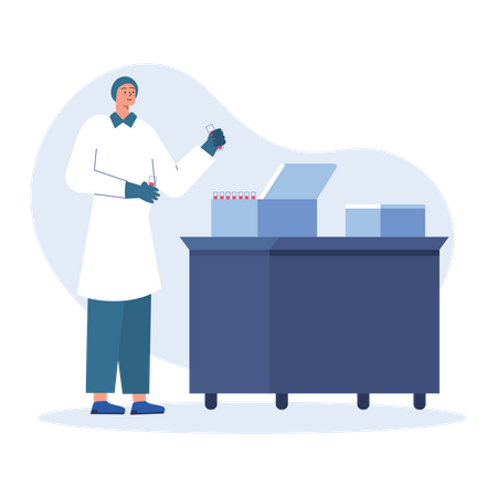 Blood test  Illustration