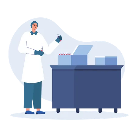 Blood test  Illustration