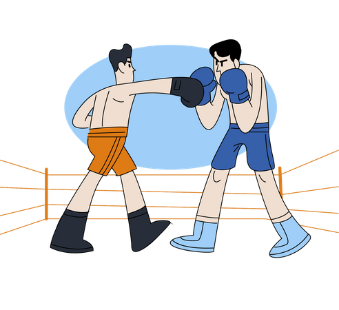 Boxing match  Illustration