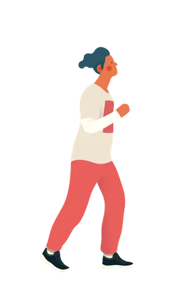 Boy jogging  Illustration