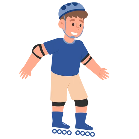 Boy skating  Illustration