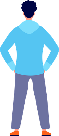 Boy standing  Illustration