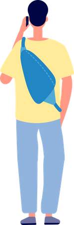 Boy standing  Illustration