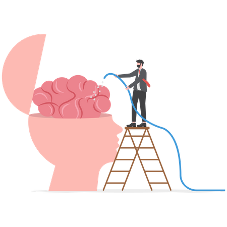 Brain wash  Illustration