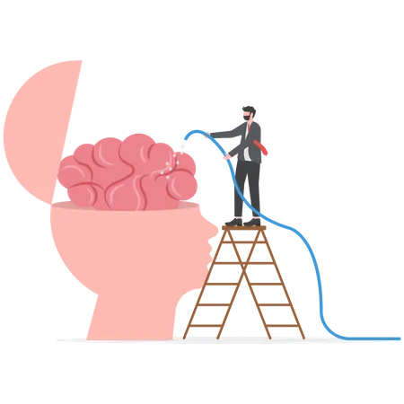 Brain wash  Illustration