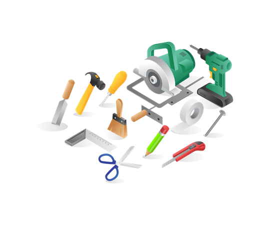 Builder tools  Illustration