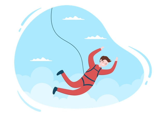 Bungee Jumping  Illustration