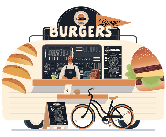 Burger-Haus  Illustration