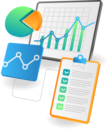 Business analysis data  Illustration