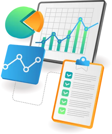 Business analysis data  Illustration