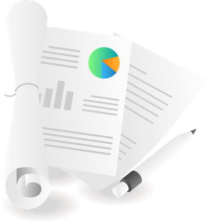 Business analysis sheet  Illustration