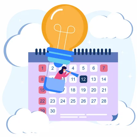 Business calendar  Illustration