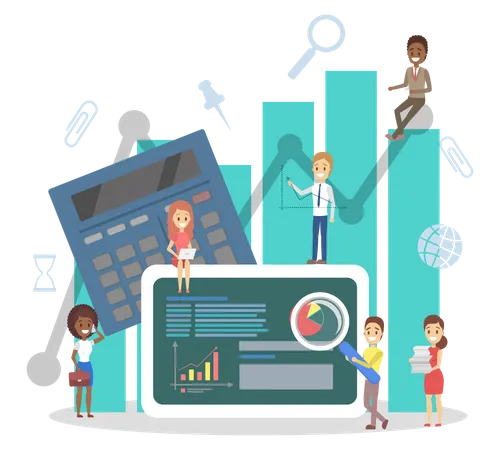 Business data analysis  Illustration