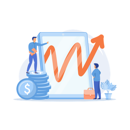 Business growth strategy  Illustration