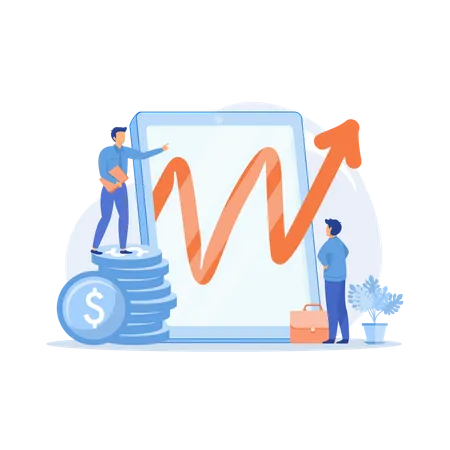 Business growth strategy  Illustration