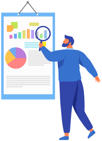 Business Information Analysis  Illustration