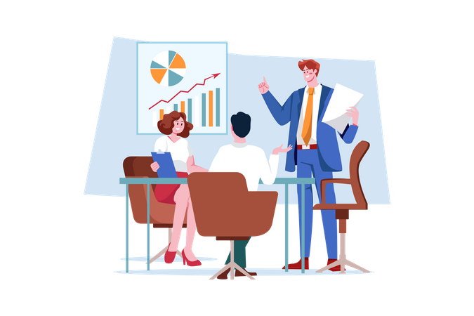 Business meeting  Illustration