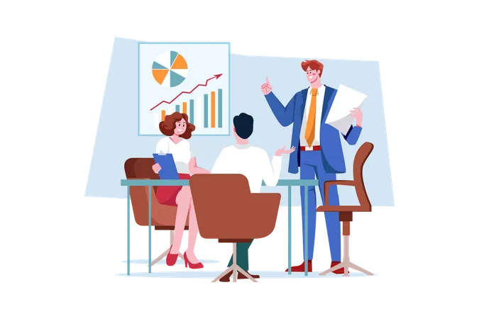 Business meeting  Illustration