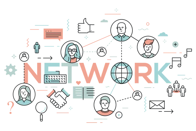 Business networking  Illustration