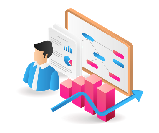 Business organizational structure  Illustration