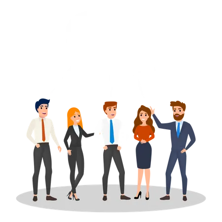 Business People Communication  Illustration