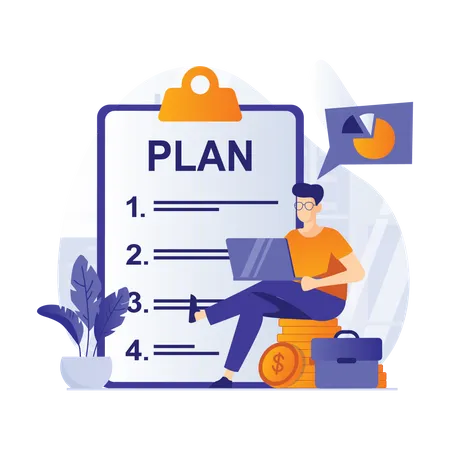 Plan d'affaires  Illustration