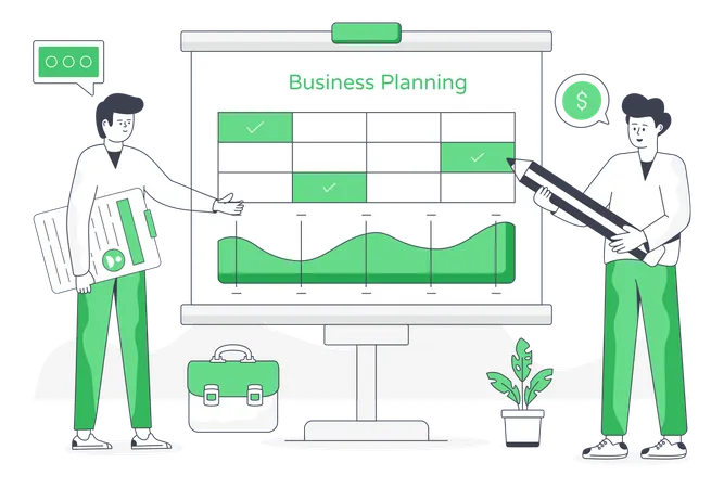 Business Planning  Illustration