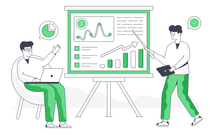 Business Presentation  Illustration